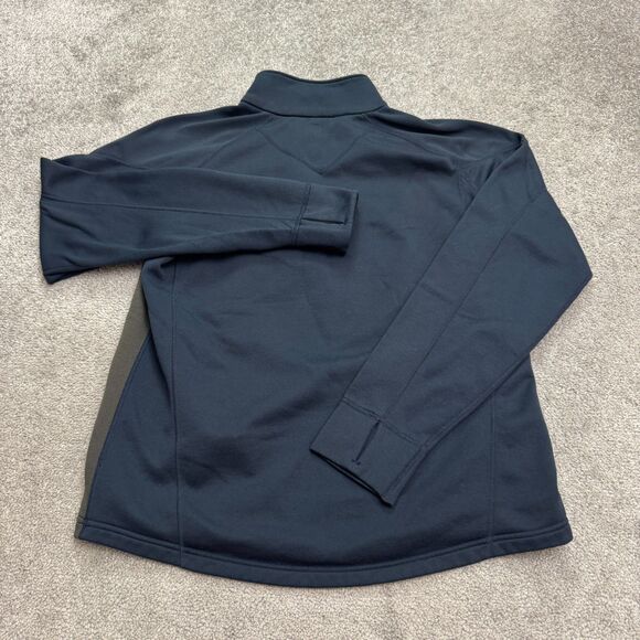 REI Co-Op Fleece 1/4 Zip Jacket Mens Large Blue Gray Outdoor Hiking Trekking - Picture 2 of 16